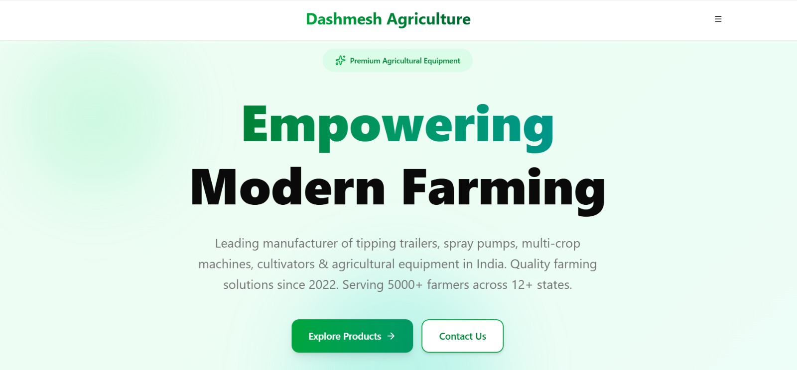 Agriculture Equipments Store